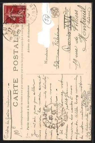 AK Auray, Faubourg Saint-Goustan, La rue Neuve