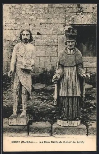 AK Bubry /Morbihan, Les Deux Saints du Manoir de Kéraly