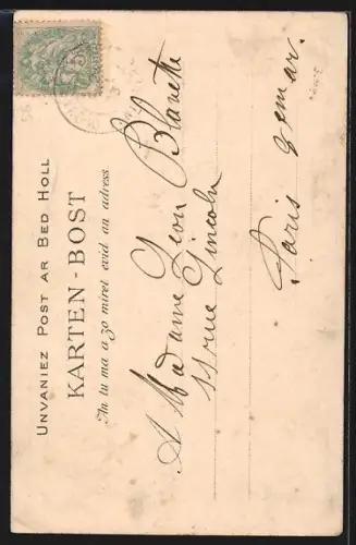 AK Lorient, Square et Statue de Brizeux