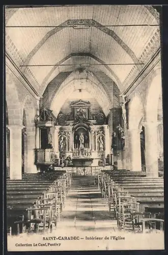 AK Saint-Caradec, Intérieur de l`Église