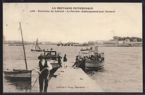 AK La Perrière /Lorient, Embarquement pour Kervernel