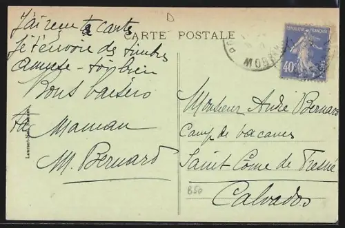 AK Port-Louis /Morbihan, La Citadelle avec torpilleur No 82