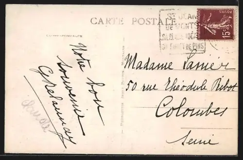 AK St Jean-de-Monts, La Plage à marée basse avec tentes et enfants sur le sable