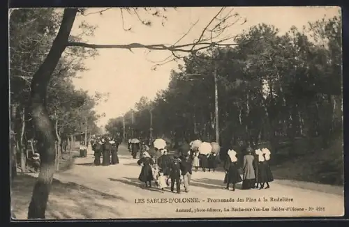 AK Les Sables-d`Olonne, Promenade des Pins à la Rudelière