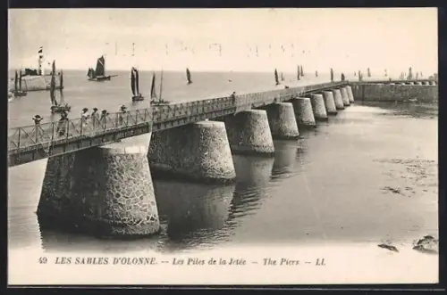 AK Les Sables d`Olonne, Les Piles de la Jetée