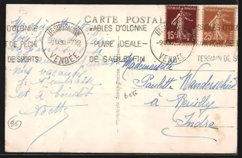 AK Les Sables-d`Olonne /Vendée, Le Casino et ses visiteurs élégants