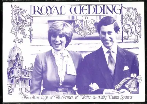 AK The Marriage of the Prince of Wales and Lady Diana Spencer