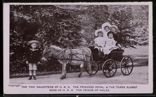 AK The two daughters of H.R.H. The Princess Royal, The Three eldest sons of the Prince of Wales