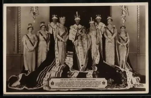 AK The royal family in their coronation robes