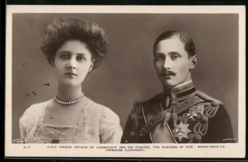 AK Prince Arthur of Connaught and his Fiancée the Duchess of Fife