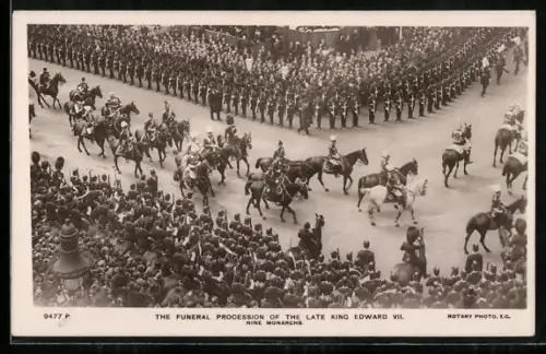 AK The funeral procession of the late King Edward VII.