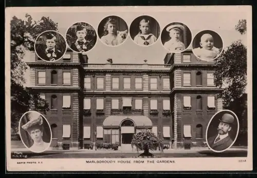 AK The Royal Family, Marlborough House from the Gardens