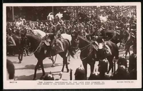 AK The funeral procession of the late King Edward VII.