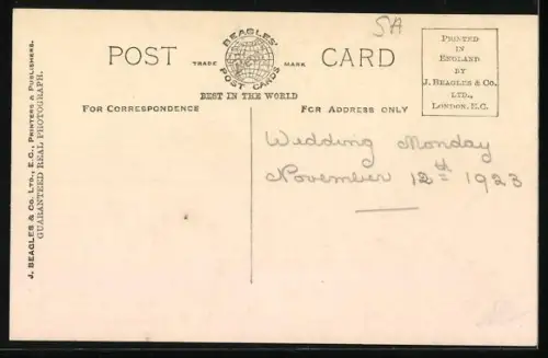 AK Hochzeit der Prinzessin Maud von England mit Lord Carnegie