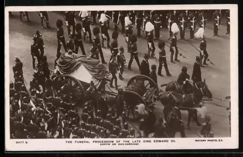 AK The funeral procession of the late King Edward VII.