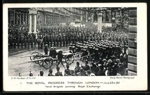 AK London, The Royal Progress on June 1911