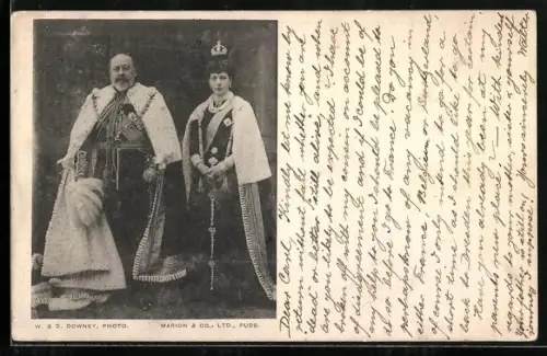 AK Königspaar von England