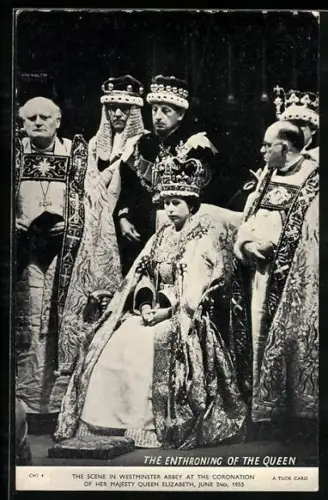 AK The Enthroning of Queen Elizabeth, 1953