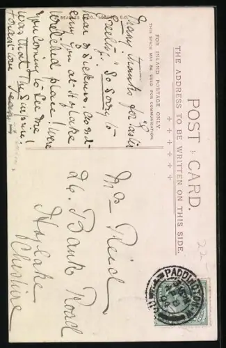 AK König Alexandra von England mit Pelzstola