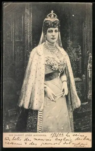 AK Her Majesty Queen Alexandra, Portrait