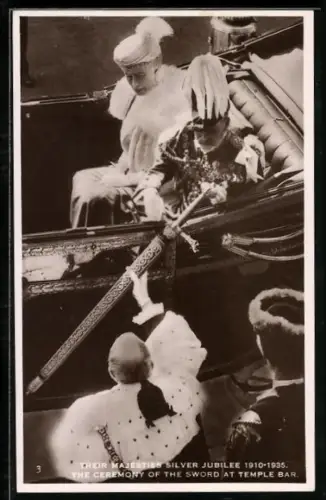 AK Their Majesties Silver Jubilee 1935, Ceremony of the Sword at Temple Bar
