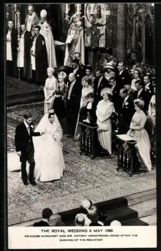 AK Royal Wedding 1960, Princess Margaret & Antony Armstrong-Jones