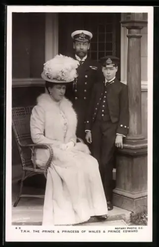 AK Prince & Princess of Wales with Prince Edward