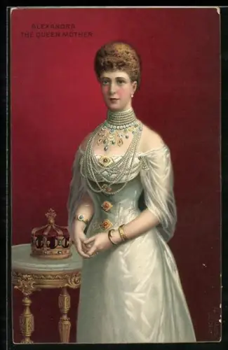 AK Alexandra von England, der Königin Mutter