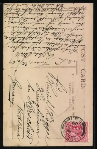 AK The Princess of Wales, Portrait, Schmuckrahmen