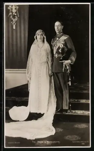 AK The Bride and Bridegroom, George VI.