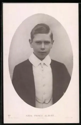 AK Prinz Albert, Jugendportrait