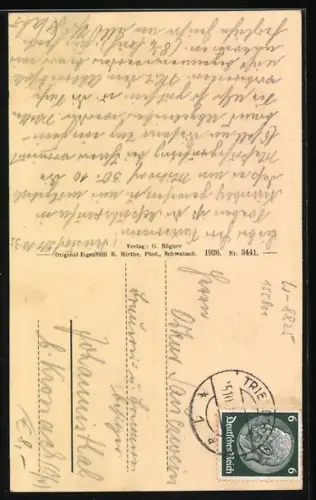 AK Triesdorf, Gasthaus zum Adler und Kavalierhäuschen