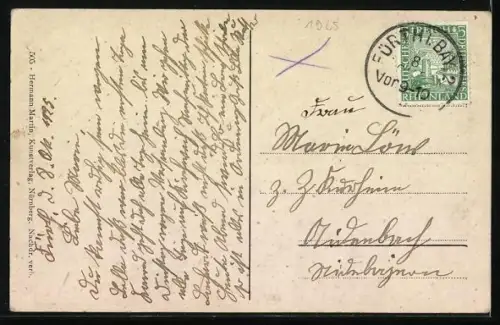 AK Fürth / Bayern, Geschäft von Justus Meyer in der Königstrasse