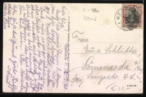 AK Pohlitz-Gieckau, Materialwarenhandlung von Tratsch, Restaurant zur grünen Aue, Kriegerdenkmal