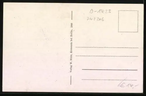 AK Kremmen, Blick in die Ruppiner Strasse