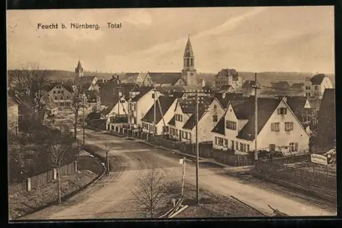 AK Feucht, Totalansicht aus der Vogelschau