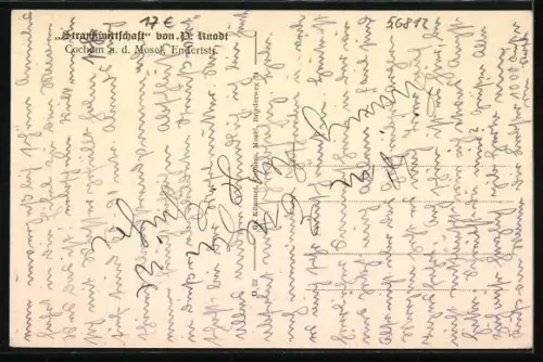 AK Cochem a. d. Mosel, Restaurant Straussenwirtschaft, Enderstrasse, Innenansicht