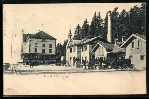 AK Altenberg, Partie am Hotel