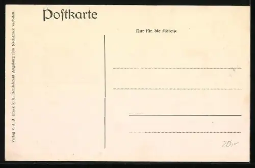 AK Augsburg, Festzug b. d. Jahrhundertfeier d. Einverleibung d. Stadt ins Königreich Bayern