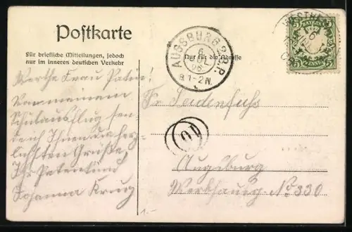 AK Hainhofen, Partie am Restaurant Waldfrieden