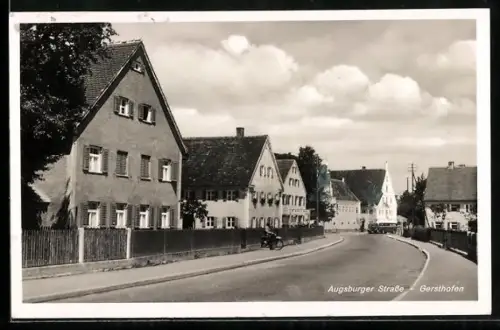 AK Gersthofen, Partie in der Augsburger Strasse
