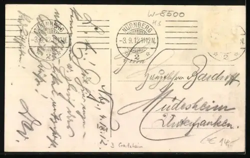 AK Nürnberg, Ring-Café mit Strassenansicht und Innenräumen