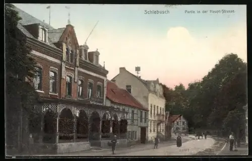 AK Schlebusch, Partie in der Haupt-Strasse