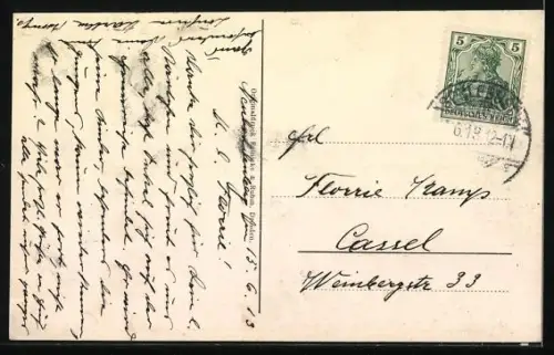 AK Schlebusch, Partie in der Haupt-Strasse