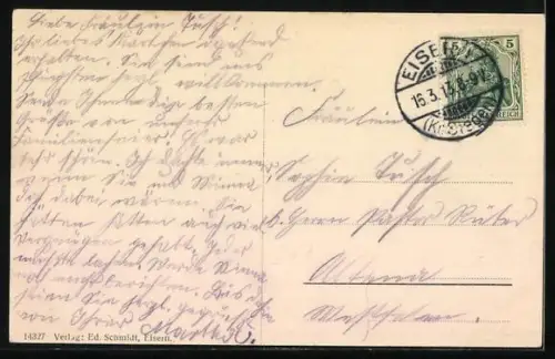 AK Eisern, Totalansicht des Ortes, Eiserner Hütte, Eisernhardter Tiefbau