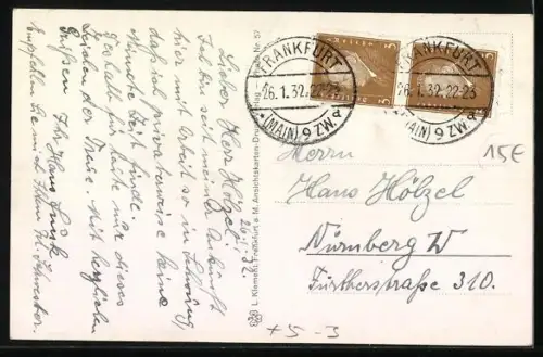 AK Frankfurt-Riederwald, Heilig Geist-Kirche, Arch. Martin Weber, Bauhaus