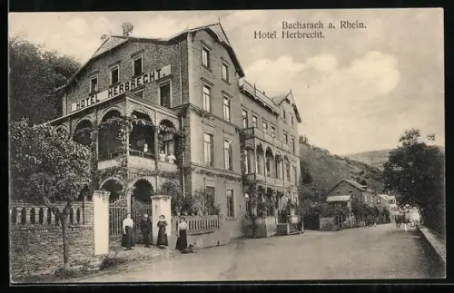 AK Bacharach a. Rhein, Hotel Herbrecht
