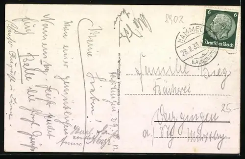 AK Täfertingen b. Augsburg, Gesamtansicht und Strassenpartien mit Kirche