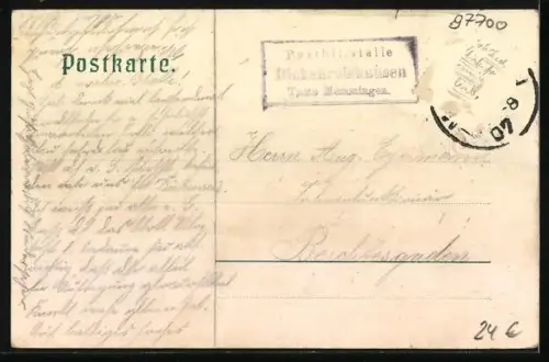 AK Dickenreis, Restaurant Waldschenke mit zahlreichen Gästen