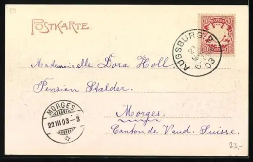 AK Augsburg, Enthüllung des Prinz-Regenten-Brunnen 1903